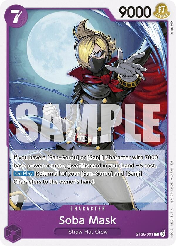 Image for Soba Mask (ST26-001) (Starter Deck 26: PURPLE/BLACK Monkey.D.Luffy) (ST-26) - One Piece Card Game