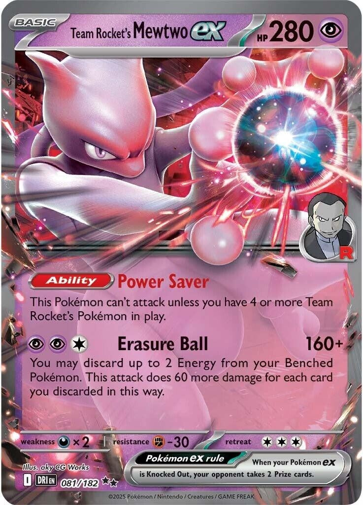 Team Rocket's Mewtwo ex (081/182) (SV10: Destined Rivals) - PokeBox USA