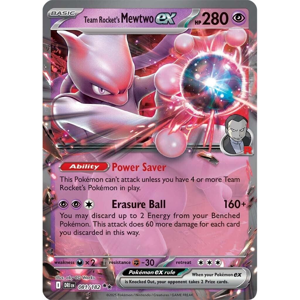 Team Rocket's Mewtwo ex (081/182) (SV10: Destined Rivals) - PokeBox USA