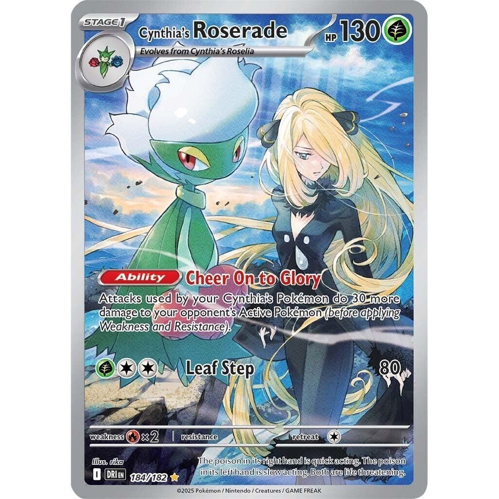 Image for Cynthia's Roserade (184/182) (SV10: Destined Rivals) - Pokemon
