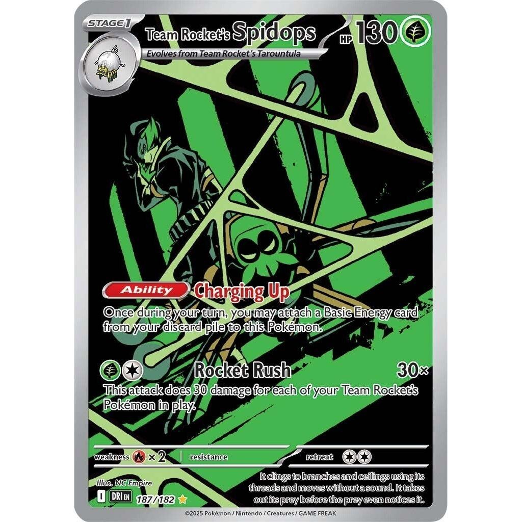 Team Rocket's Spidops (187/182) (SV10: Destined Rivals) - PokeBox USA