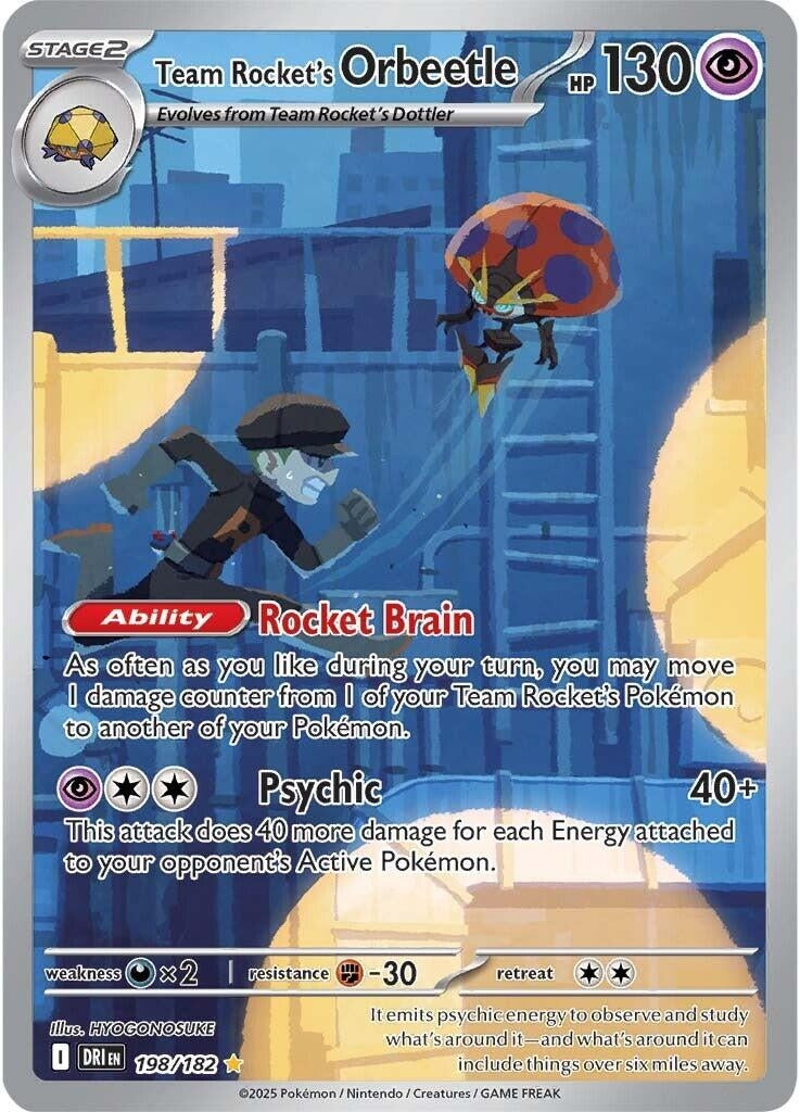 Team Rocket's Orbeetle (198/182) (SV10: Destined Rivals)
