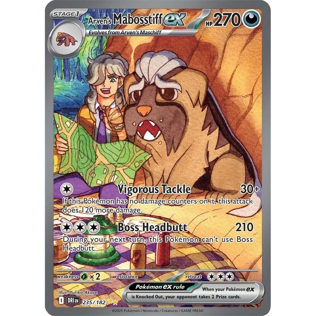 Arven's Mabosstiff ex (235/182) (SV10: Destined Rivals) - PokeBox USA