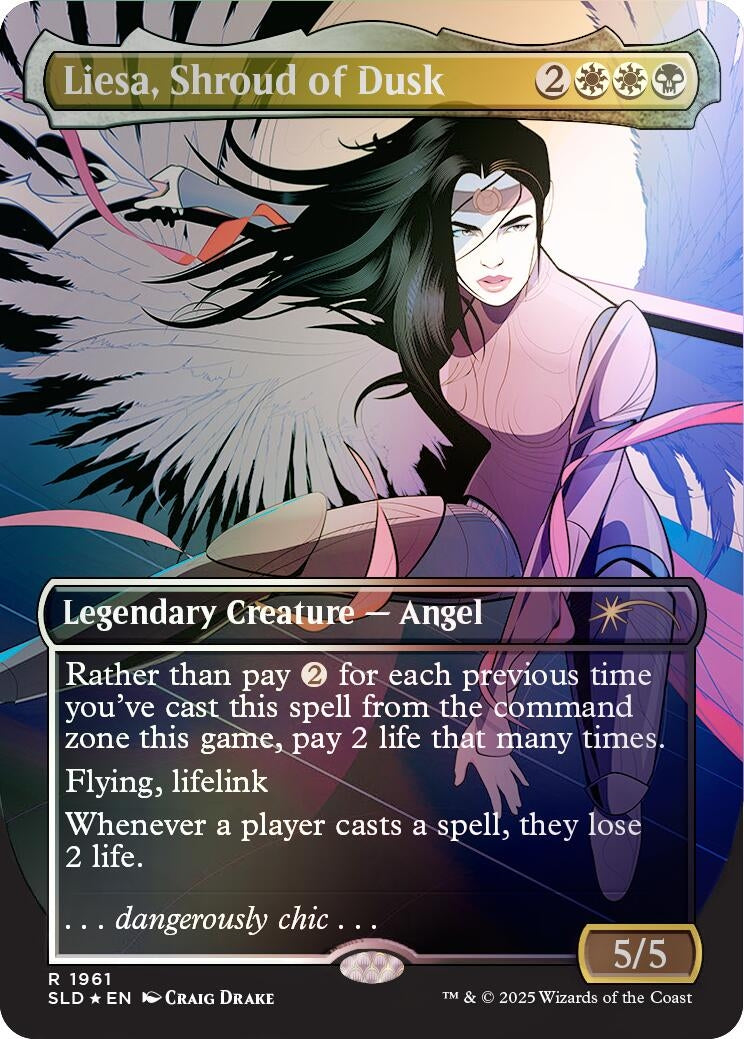 Liesa, Shroud of Dusk (Rainbow Foil) (1961) (Secret Lair Drop Series)