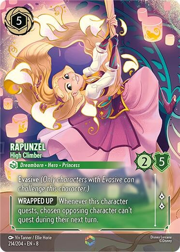 Image for Rapunzel - High Climber (Enchanted) (214/204) (Reign of Jafar) (8) - Disney Lorcana