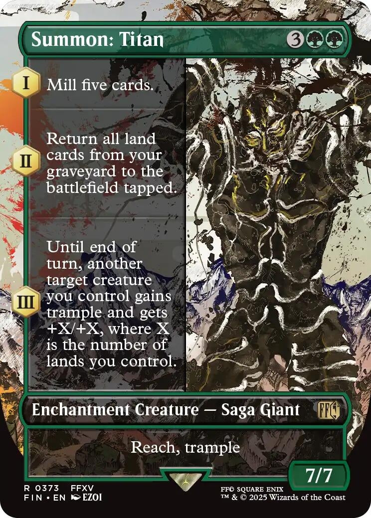 Summon: Titan (Borderless) (373) (FINAL FANTASY)