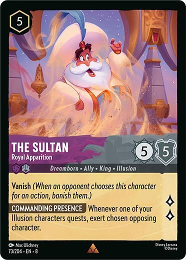 Image for The Sultan - Royal Apparition (73/204) (Reign of Jafar) (8) - Disney Lorcana