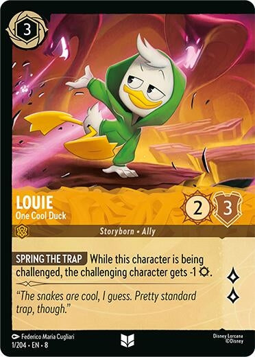 Image for Louie - One Cool Duck (Foil) (1/204) (Reign of Jafar) (8) - Disney Lorcana