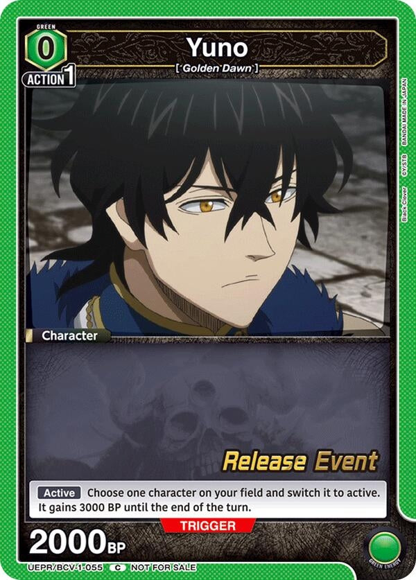 Image for Yuno (055) (UEPR/BCV-1-055) (UE08BT: Black Clover Release Event Cards) (UE08BT_RE) - Union Arena