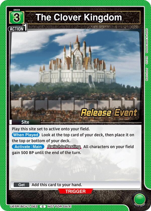 Image for The Clover Kingdom (UEPR/BCV-1-063) (UE08BT: Black Clover Release Event Cards) (UE08BT_RE) - Union Arena