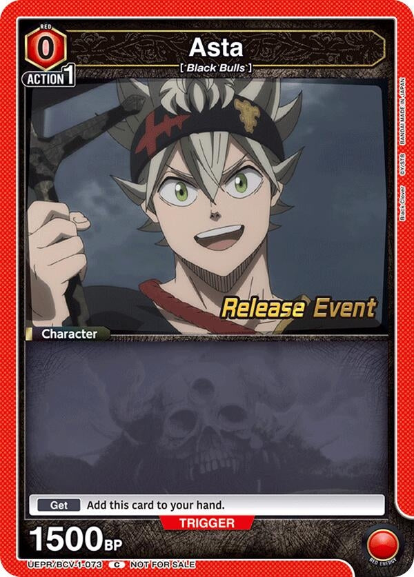Image for Asta (073) (UEPR/BCV-1-073) (UE08BT: Black Clover Release Event Cards) (UE08BT_RE) - Union Arena