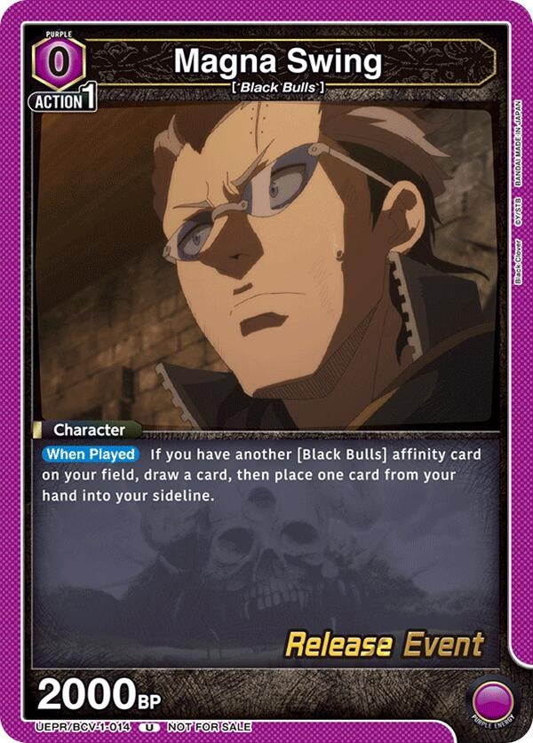 Image for Magna Swing (UEPR/BCV-1-014) (UE08BT: Black Clover Release Event Cards) (UE08BT_RE) - Union Arena