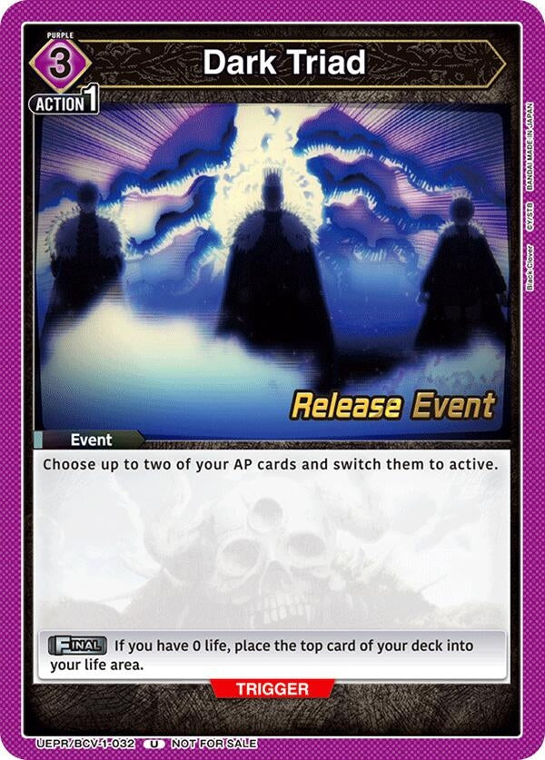 Image for Dark Triad (UEPR/BCV-1-032) (UE08BT: Black Clover Release Event Cards) (UE08BT_RE) - Union Arena