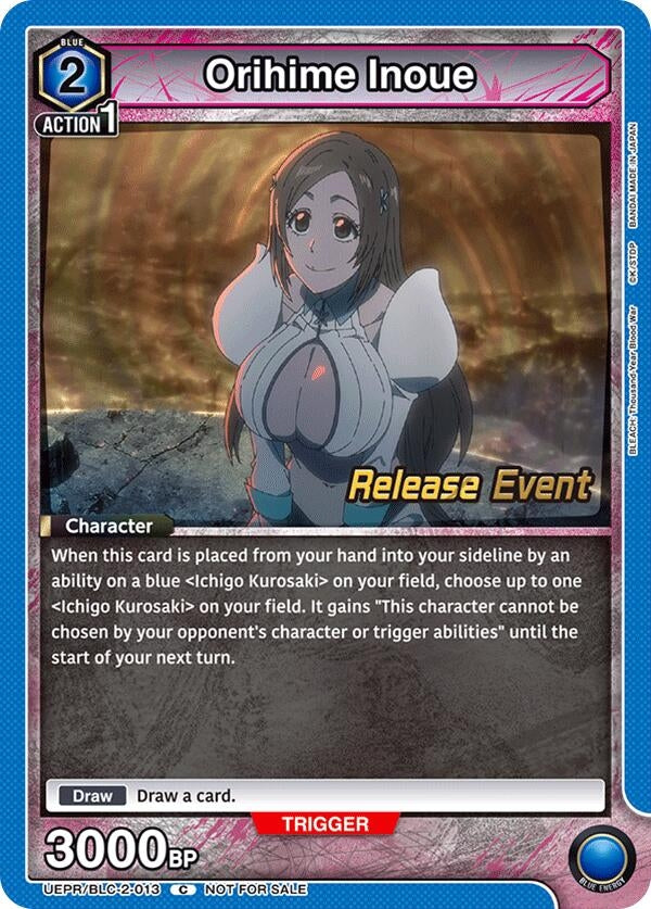 Image for Orihime Inoue (013) (UEPR/BLC-2-013) (UEX01BT: BLEACH: Thousand-Year Blood War Vol.2 Release Event Cards) (UEX01BT_RE) - Union Arena