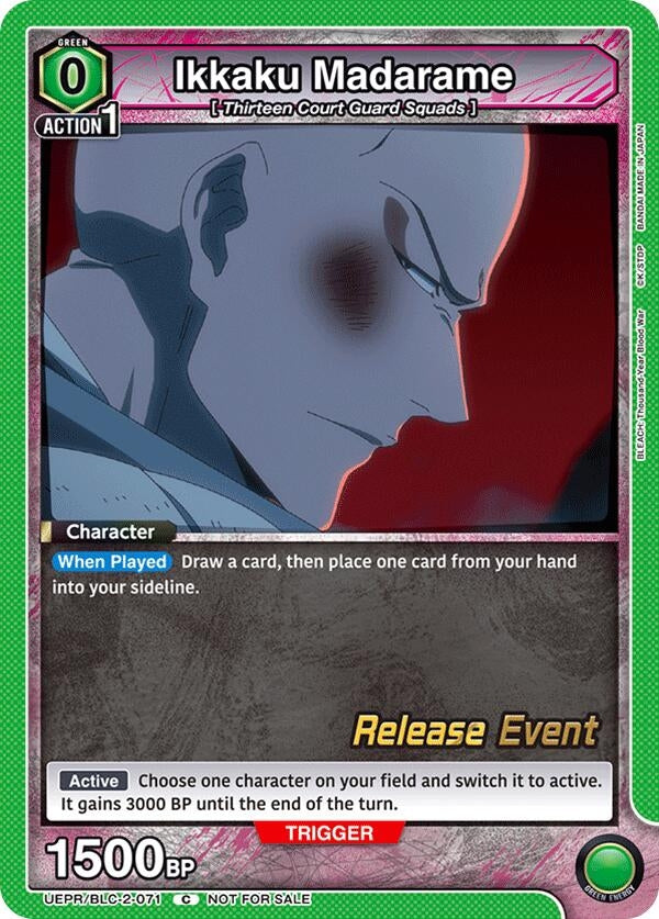 Image for Ikkaku Madarame (UEPR/BLC-2-071) (UEX01BT: BLEACH: Thousand-Year Blood War Vol.2 Release Event Cards) (UEX01BT_RE) - Union Arena