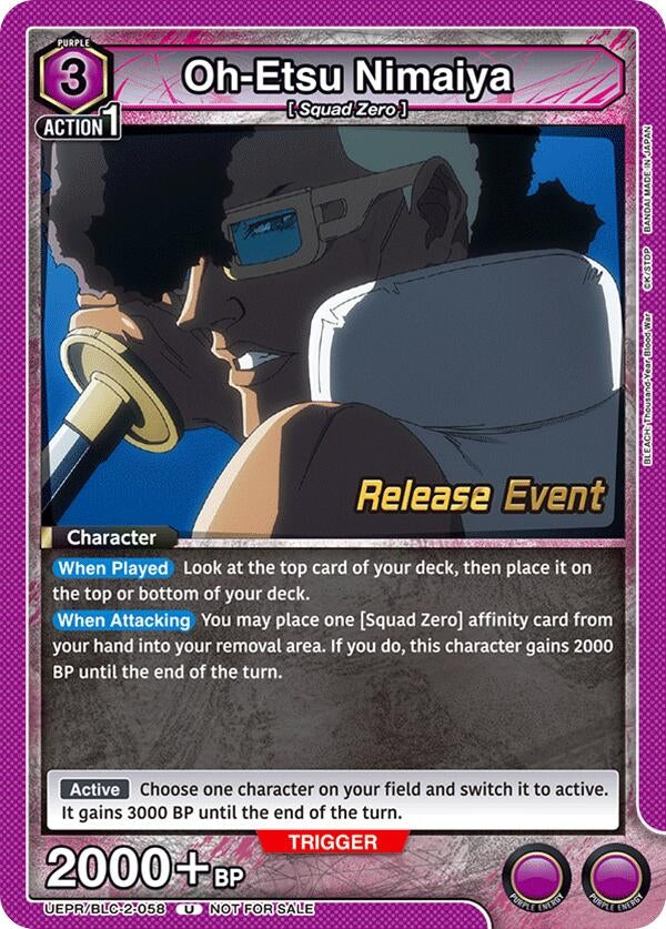 Image for Oh-Etsu Nimaiya (UEPR/BLC-2-058) (UEX01BT: BLEACH: Thousand-Year Blood War Vol.2 Release Event Cards) (UEX01BT_RE) - Union Arena