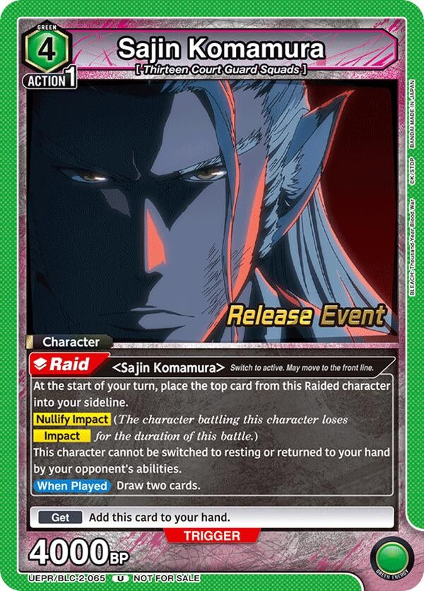 Image for Sajin Komamura (UEPR/BLC-2-065) (UEX01BT: BLEACH: Thousand-Year Blood War Vol.2 Release Event Cards) (UEX01BT_RE) - Union Arena