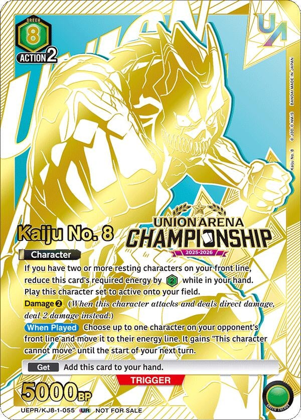 Image for Kaiju No. 8 (Regionals 25-26) (UEPR/KJ8-1-055) (Union Arena Promotion Cards) (UEPR) - Union Arena