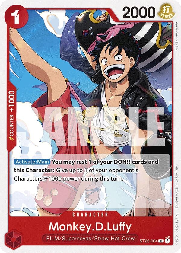 Image for Monkey.D.Luffy (ST23-004) (Starter Deck 23: RED Shanks) (ST-23) - One Piece Card Game