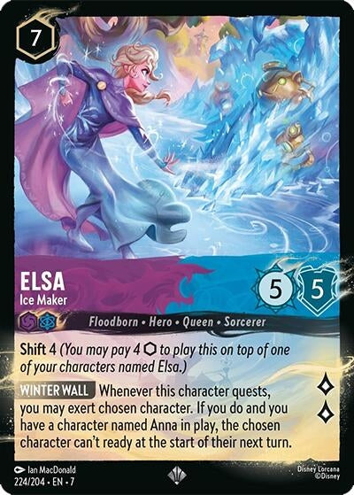 Image for Elsa - Ice Maker (224/204) (224/204) (Illumineer's Quest: Palace Heist) (Q2) - Disney Lorcana
