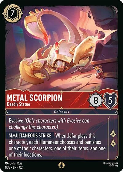 Image for Metal Scorpion - Deadly Statue (1/35) (Illumineer's Quest: Palace Heist) (Q2) - Disney Lorcana