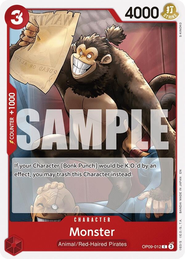 Image for Monster (Reprint) (OP09-012) (Starter Deck 23: RED Shanks) (ST-23) - One Piece Card Game