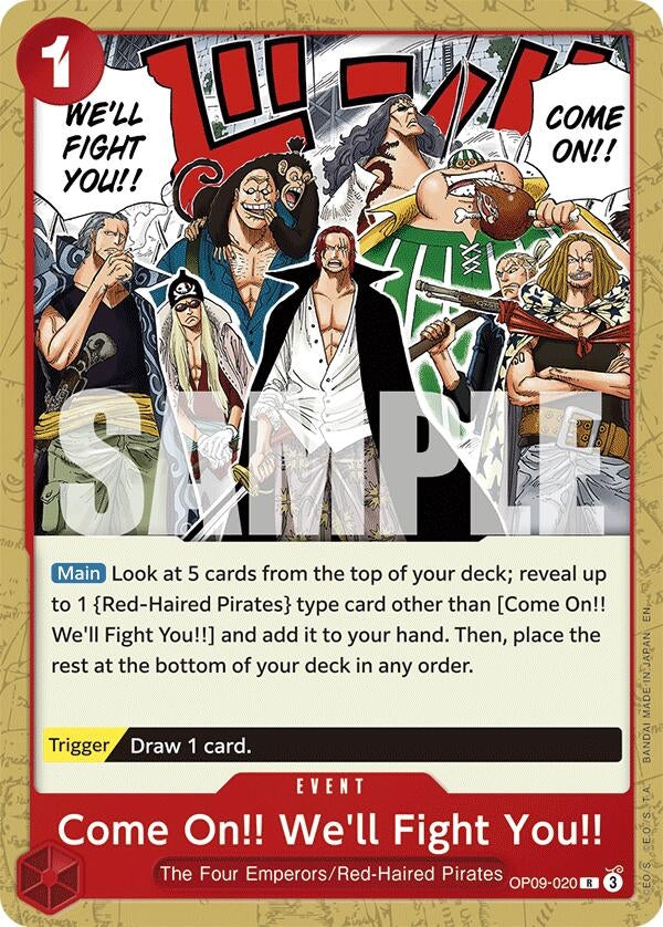 Image for Come On!! We'll Fight You!! (Reprint) (OP09-020) (Starter Deck 23: RED Shanks) (ST-23) - One Piece Card Game