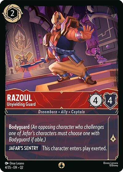 Image for Razoul - Unyielding Guard (4/35) (Illumineer's Quest: Palace Heist) (Q2) - Disney Lorcana