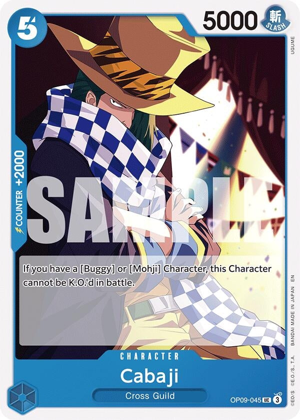 Image for Cabaji (Reprint) (OP09-045) (Starter Deck 25: BLUE Buggy) (ST-25) - One Piece Card Game