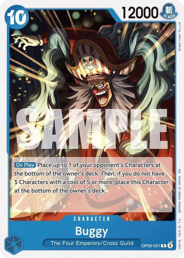 Image for Buggy (Reprint) (OP09-051) (Starter Deck 25: BLUE Buggy) (ST-25) - One Piece Card Game