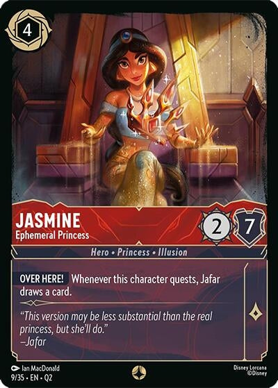 Image for Jasmine - Ephemeral Princess (9/35) (Illumineer's Quest: Palace Heist) (Q2) - Disney Lorcana