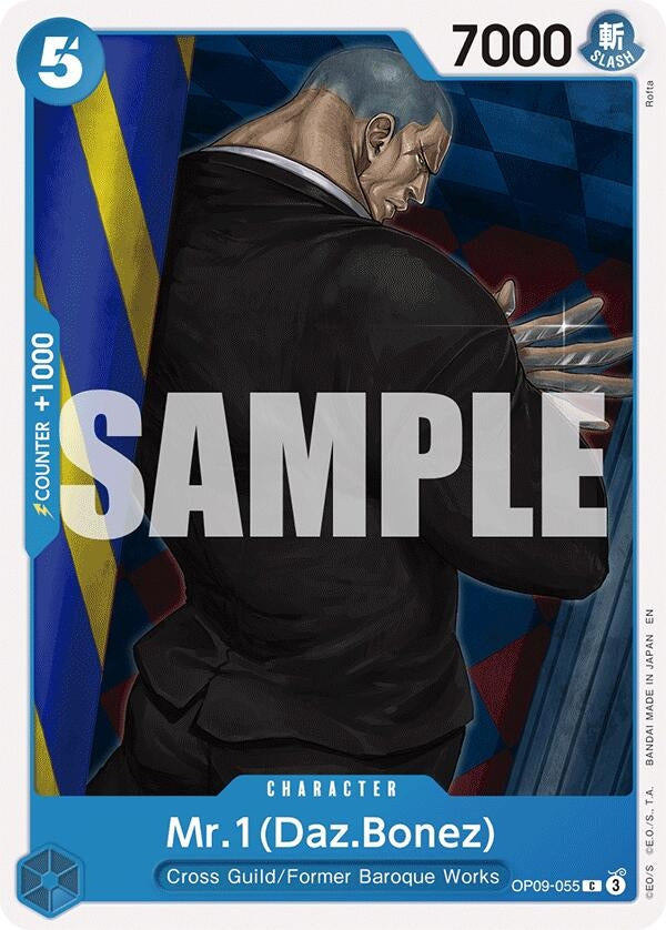 Image for Mr.1(Daz.Bonez) (Reprint) (OP09-055) (Starter Deck 25: BLUE Buggy) (ST-25) - One Piece Card Game