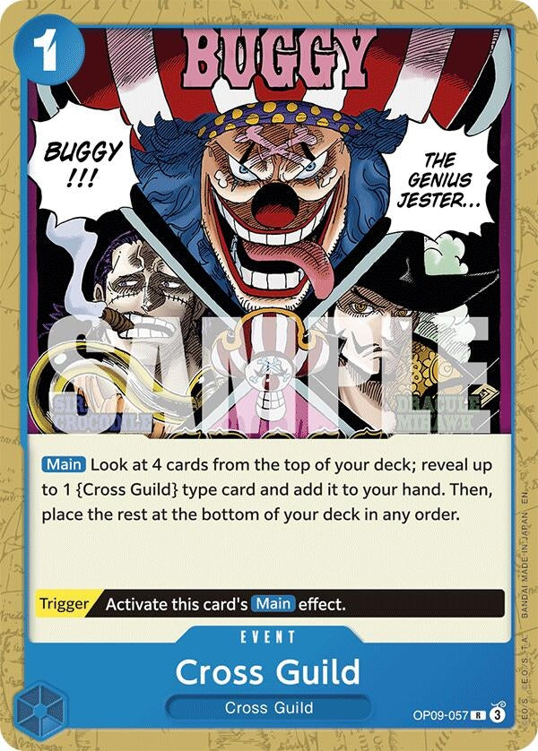 Image for Cross Guild (Reprint) (OP09-057) (Starter Deck 25: BLUE Buggy) (ST-25) - One Piece Card Game