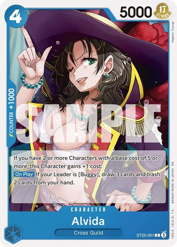 Image for Alvida (ST25-001) (Starter Deck 25: BLUE Buggy) (ST-25) - One Piece Card Game