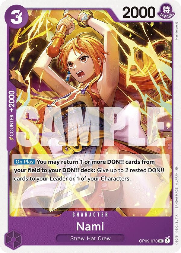 Image for Nami (Reprint) (OP09-070) (Starter Deck 26: PURPLE/BLACK Monkey.D.Luffy) (ST-26) - One Piece Card Game