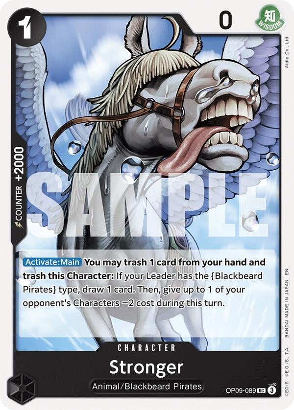 Image for Stronger (Reprint) (OP09-089) (Starter Deck 27: BLACK Marshall.D.Teach) (ST-27) - One Piece Card Game