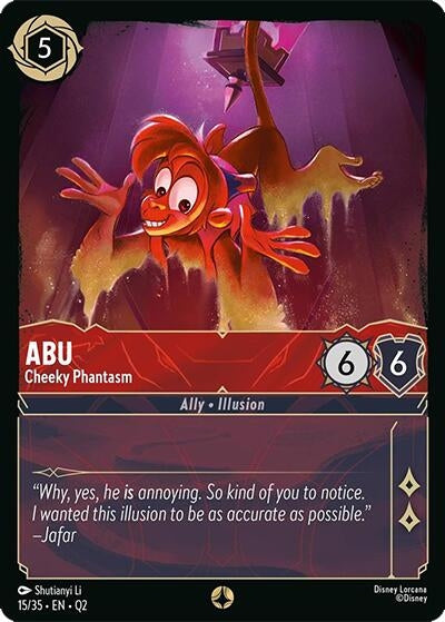 Image for Abu - Cheeky Phantasm (15/35) (Illumineer's Quest: Palace Heist) (Q2) - Disney Lorcana