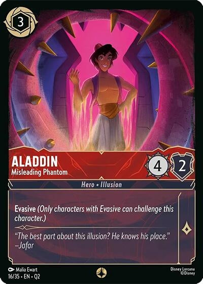 Image for Aladdin - Misleading Phantom (16/35) (Illumineer's Quest: Palace Heist) (Q2) - Disney Lorcana