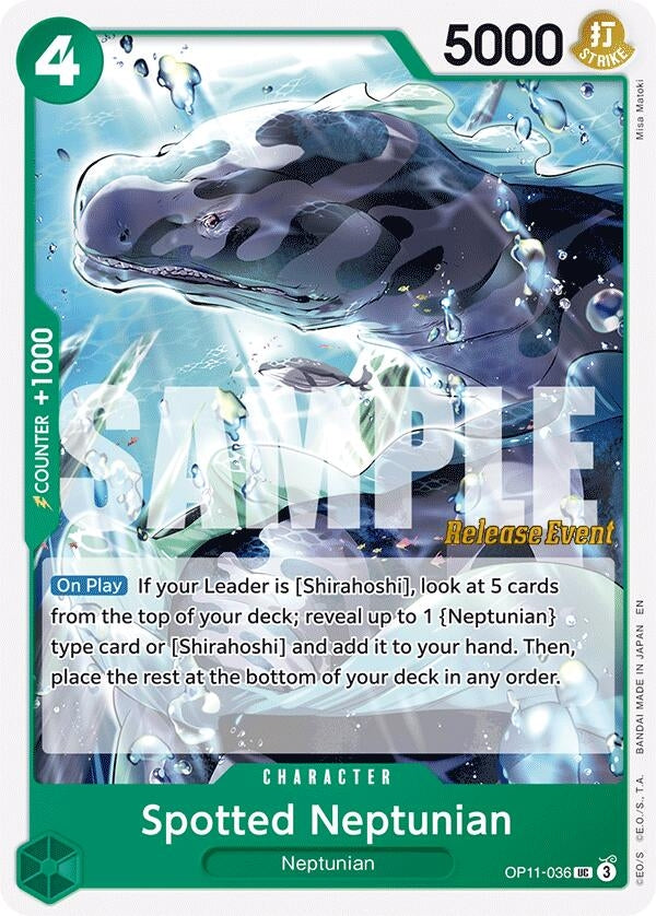 Image for Spotted Neptunian (OP11-036) (A Fist of Divine Speed Release Event Cards) (OP11 RE) - One Piece Card Game