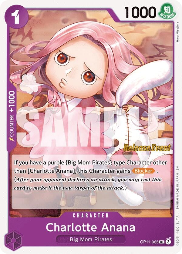Image for Charlotte Anana (OP11-065) (A Fist of Divine Speed Release Event Cards) (OP11 RE) - One Piece Card Game
