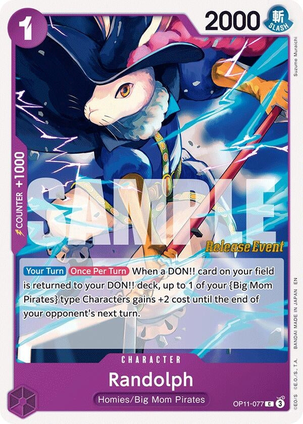Image for Randolph (OP11-077) (A Fist of Divine Speed Release Event Cards) (OP11 RE) - One Piece Card Game