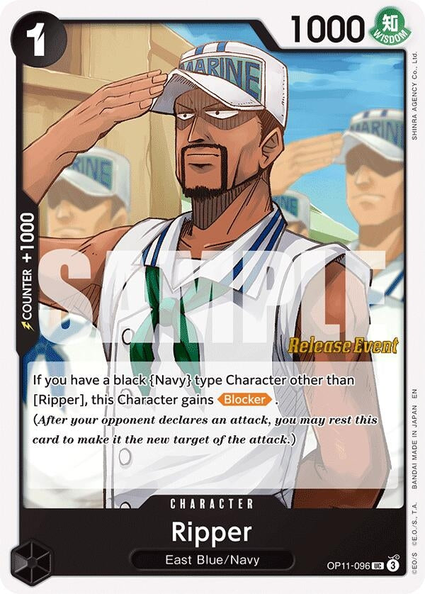 Image for Ripper (OP11-096) (A Fist of Divine Speed Release Event Cards) (OP11 RE) - One Piece Card Game
