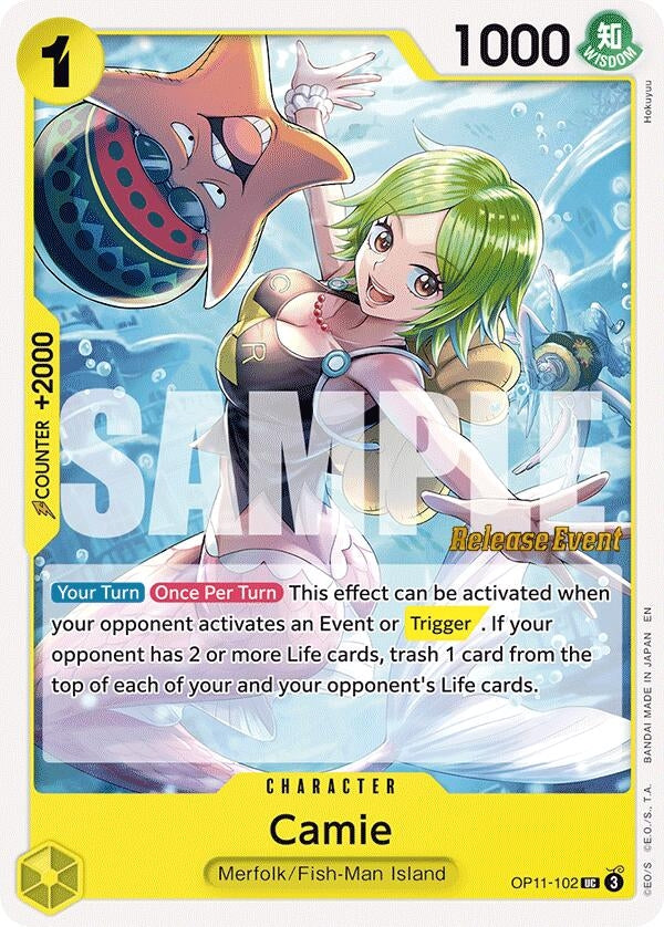 Image for Camie (OP11-102) (A Fist of Divine Speed Release Event Cards) (OP11 RE) - One Piece Card Game