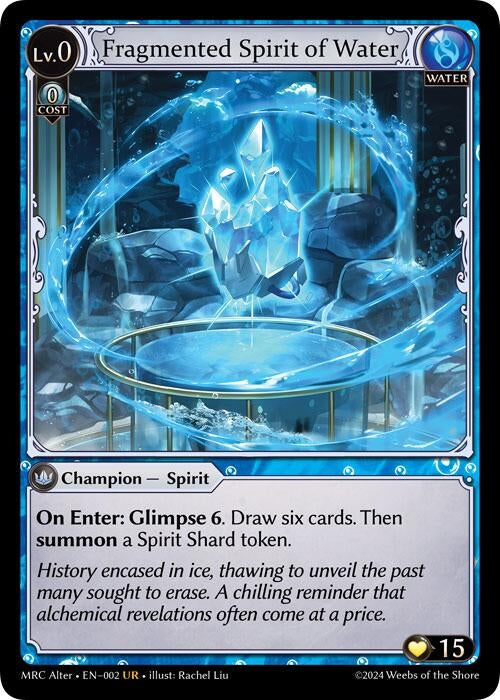 Image for Fragmented Spirit of Water (2) (Mercurial Heart Alter Edition) (MH Alter) - Grand Archive TCG