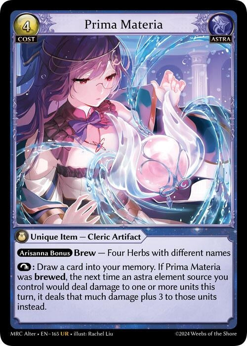 Image for Prima Materia (165) (Mercurial Heart Alter Edition) (MH Alter) - Grand Archive TCG