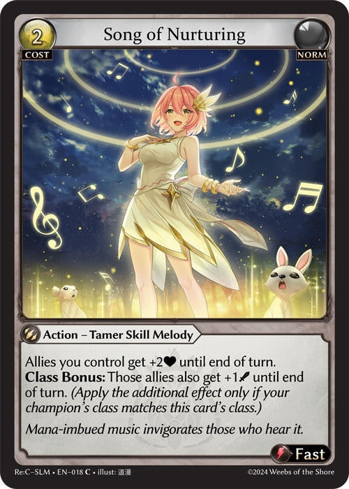 Image for Song of Nurturing (018) (Silvie, Slime Sovereign Re: Collection Lite) (SLMLTE) - Grand Archive TCG