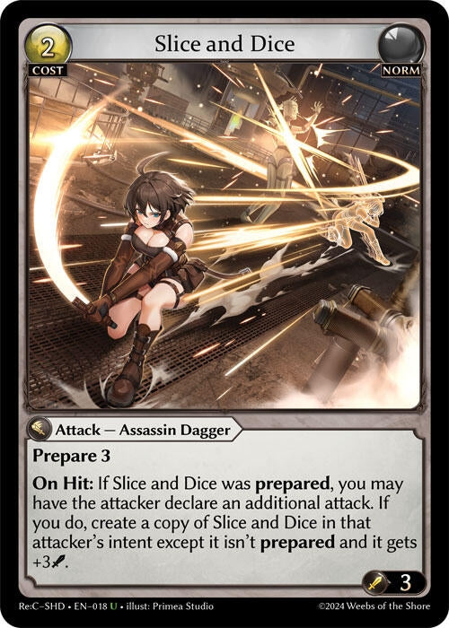 Image for Slice and Dice (018) (Tristan, Shadowdancer Re:Collection Lite) (SHDLTE) - Grand Archive TCG