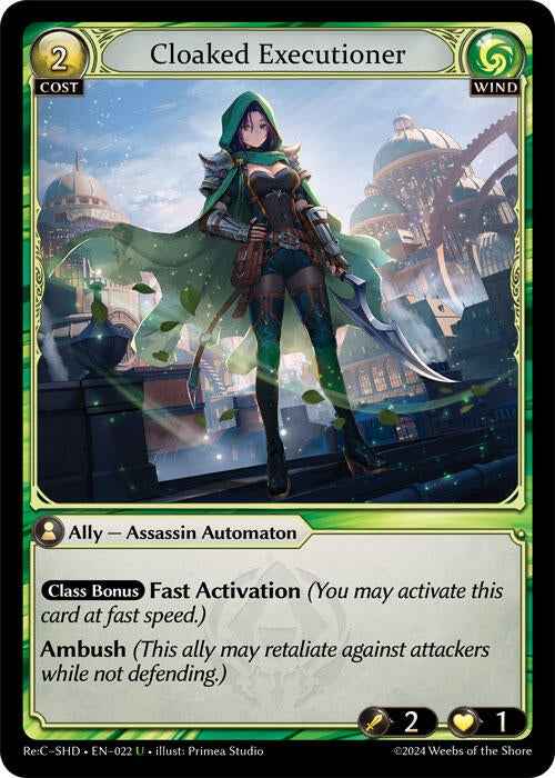 Image for Cloaked Executioner (022) (Tristan, Shadowdancer Re:Collection Lite) (SHDLTE) - Grand Archive TCG