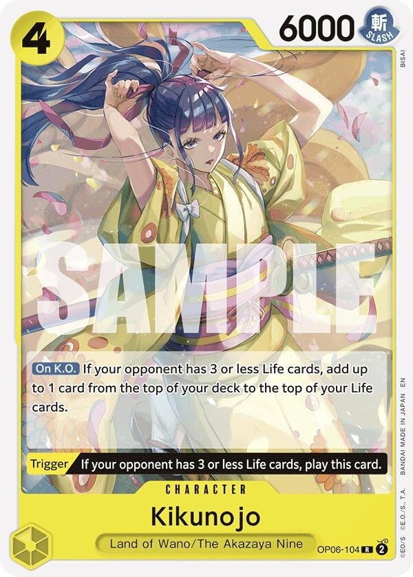 Image for Kikunojo (Reprint) (OP06-104) (Starter Deck 28: GREEN/YELLOW Yamato) (ST-28) - One Piece Card Game