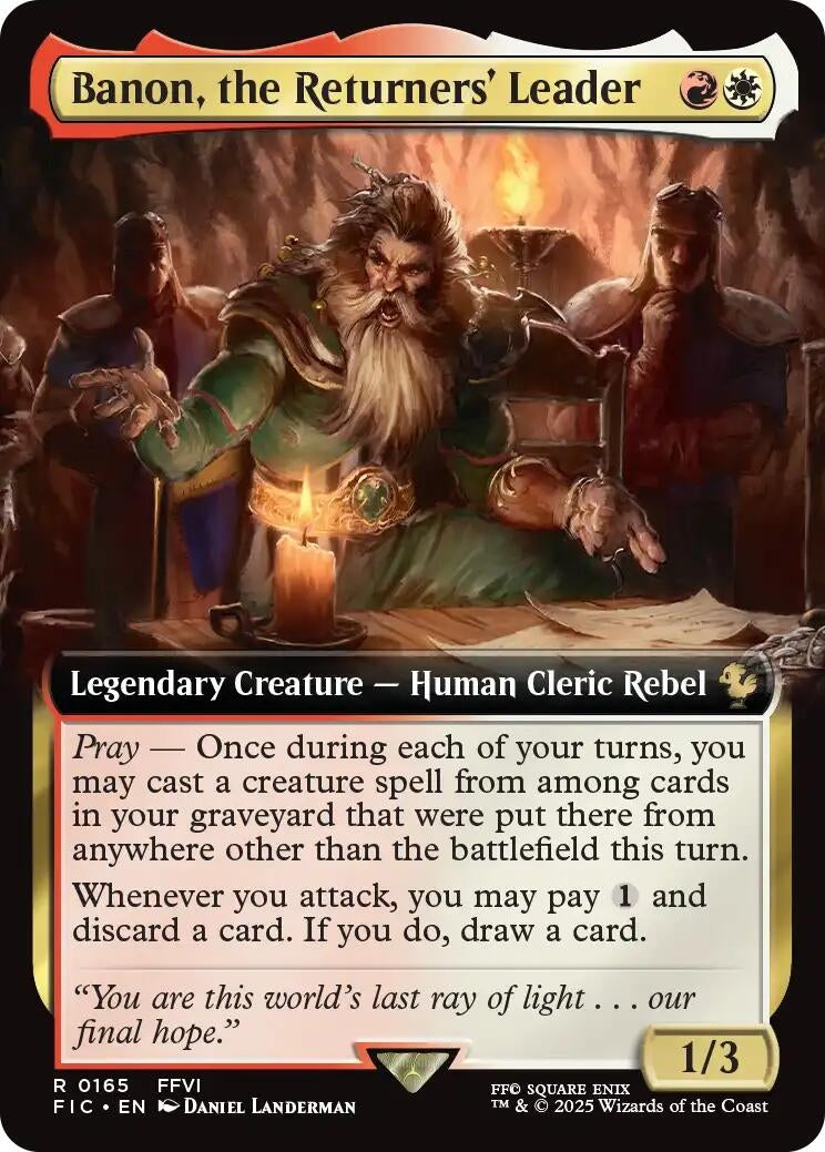 Banon, the Returners' Leader (Extended Art) (165) (FINAL FANTASY)